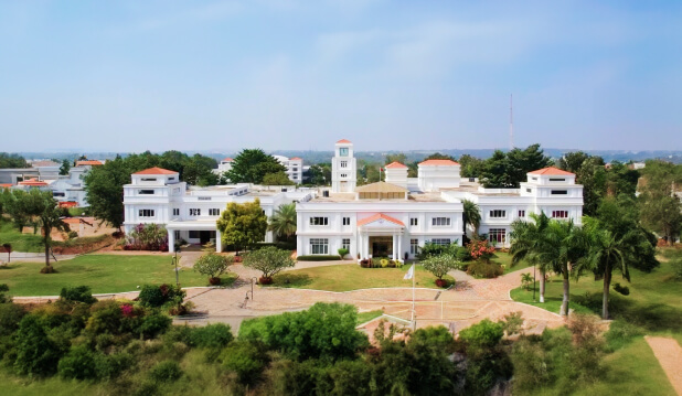 Candor International School building with modern architecture.