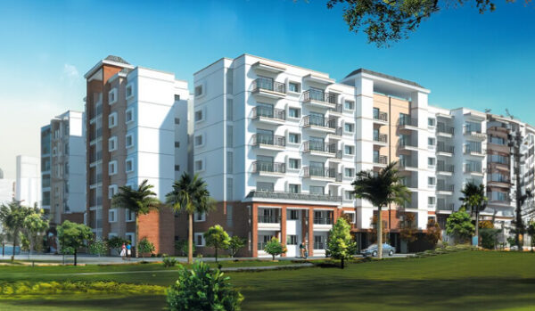Prestige Silver Sun luxury residential building with modern aesthetics.