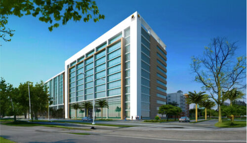 Prestige Trinity Centre with contemporary office spaces.